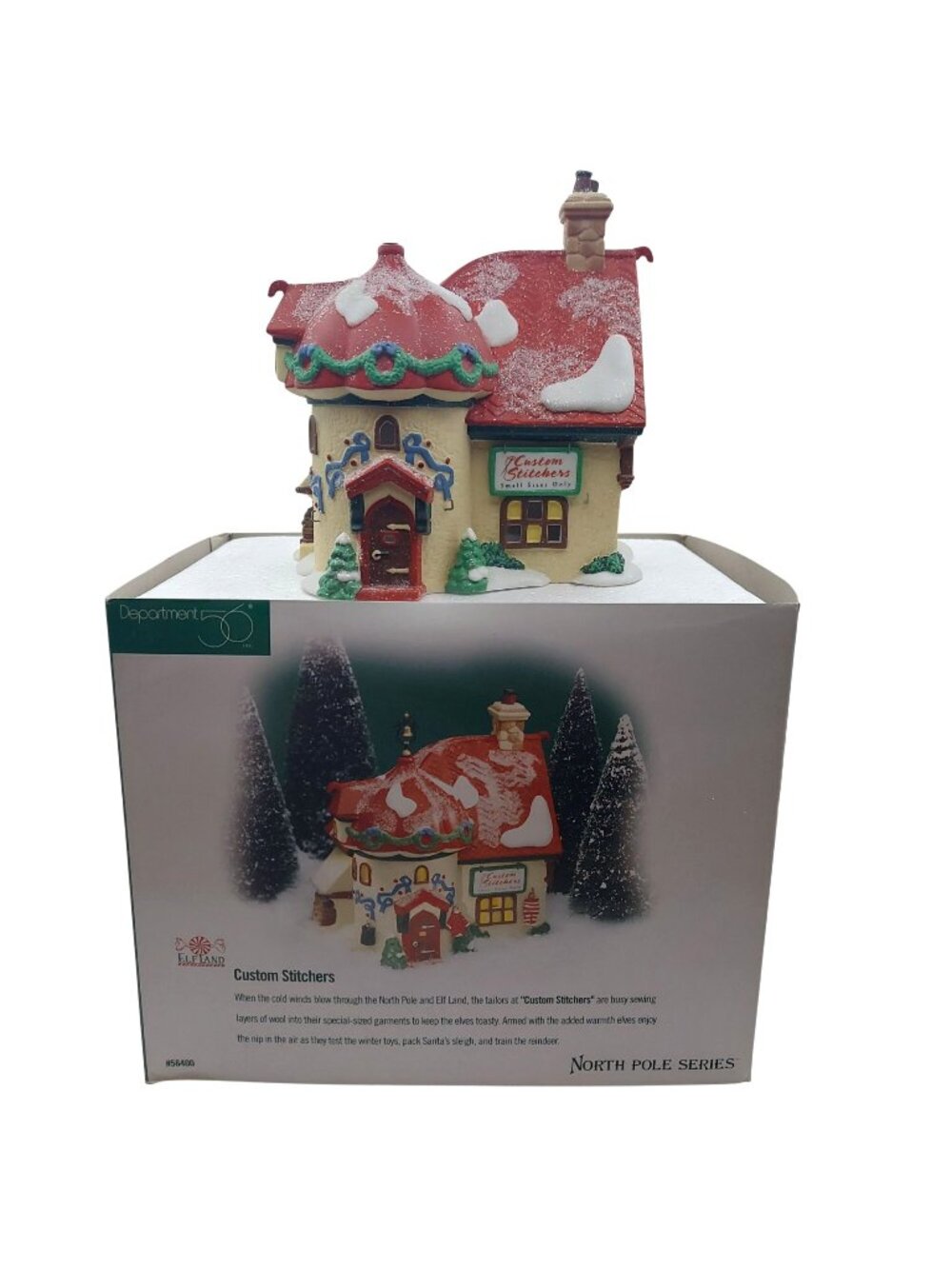 Department 56 Elfland Custom Stitchers North Pole Series Christmas Village 56400